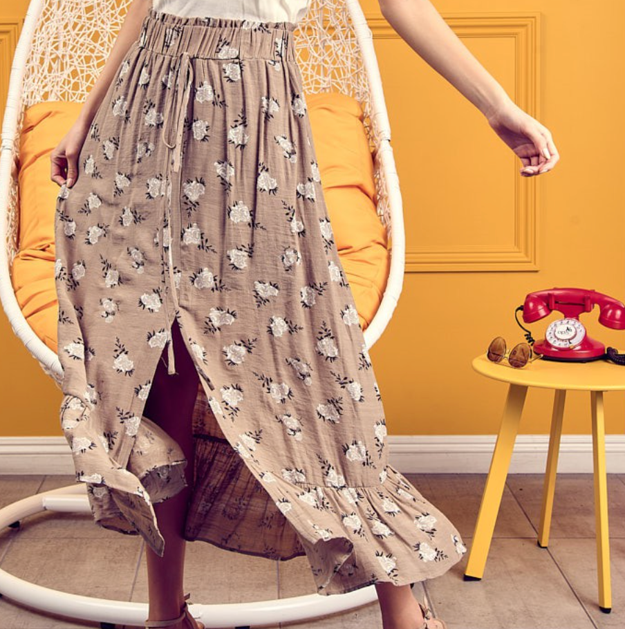 Vintage Floral Skirt Searenity Boutique